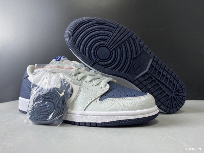 One Kick Navy CW8576-200 Air Jordan 1 Grey Blue 0806